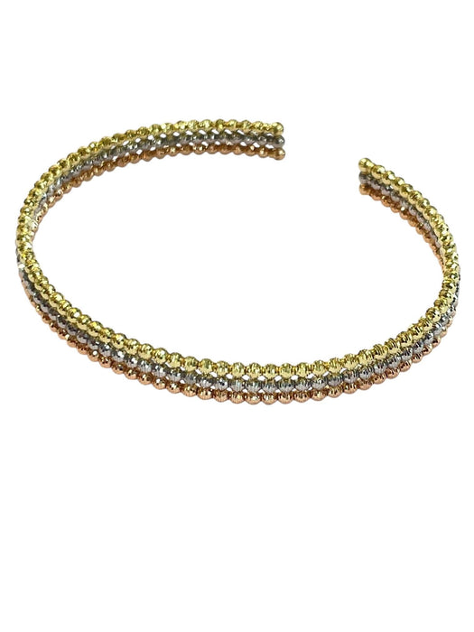 NO BRAND Tricolor Ball Chain Bangle