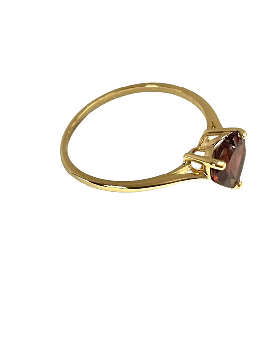 NO BRAND Garnet Heart Ring