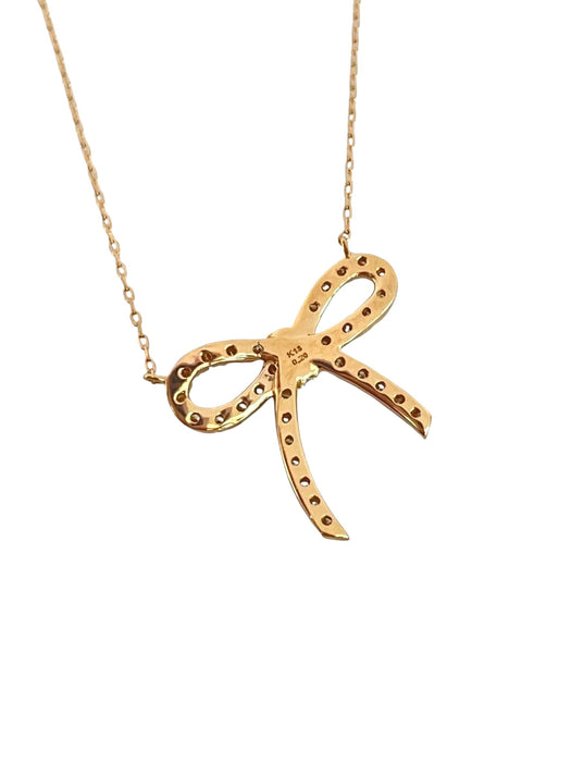 NO BRAND Bow Diamond Necklace