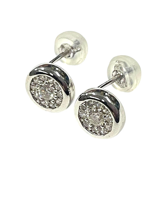 NO BRAND Round Cluster Stud Earrings