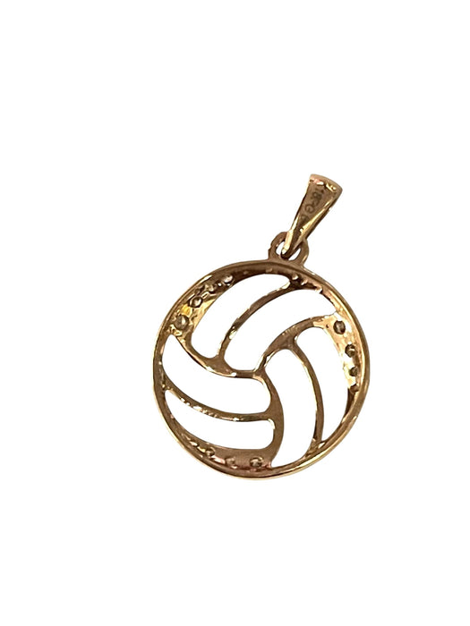 NO BRAND Volleyball Diamond Top Pendant