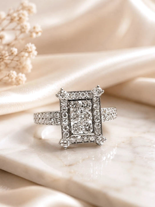NO BRAND Cluster Diamond Ring