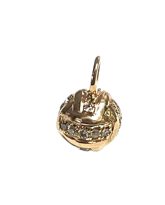 NO BRAND Volleyball Diamond Top Pendant