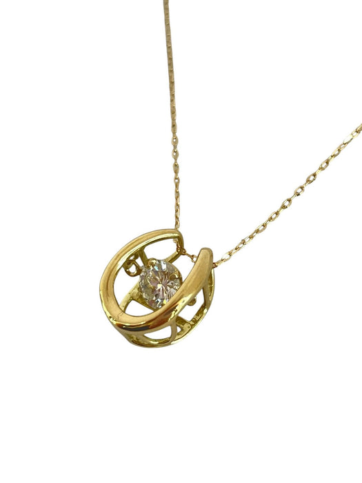 NO BRAND Horseshoe 1P Diamond Necklace