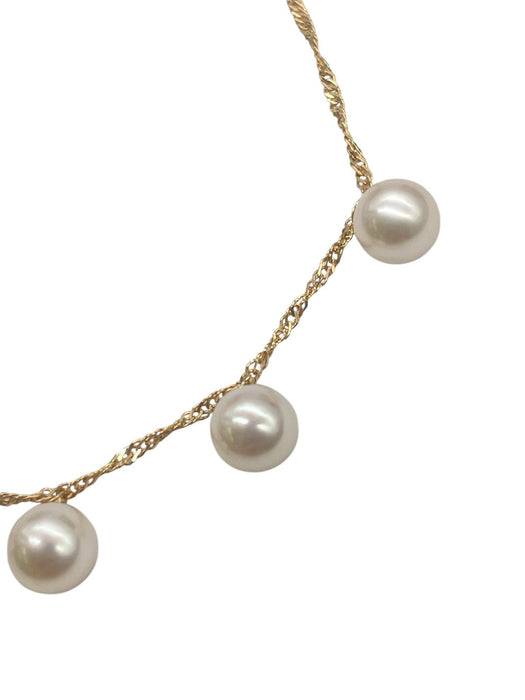 NO BRAND Akoya Pearl Station Bracelet