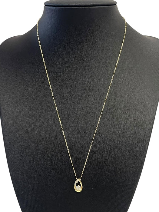 NO BRAND Teardrop Diamond NEcklace