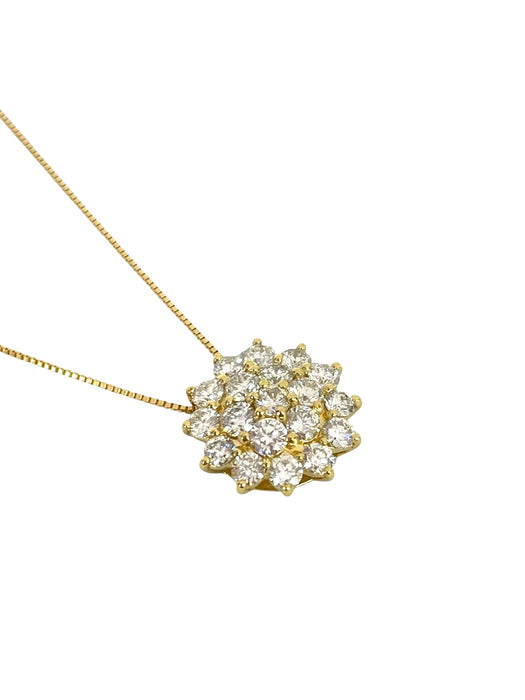 NO BRAND Rositas Cluster Diamond Necklace