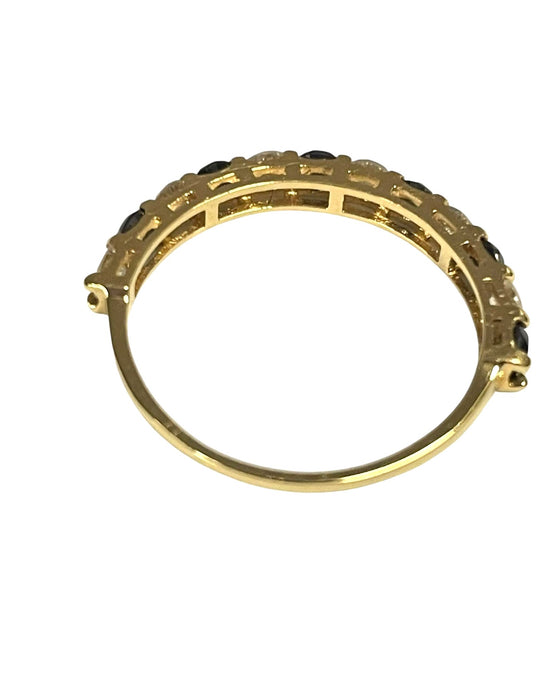 NO BRAND Black & White Diamond Ring