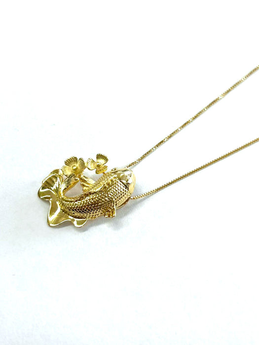 NO BRAND Koi Fish Diamond Necklace