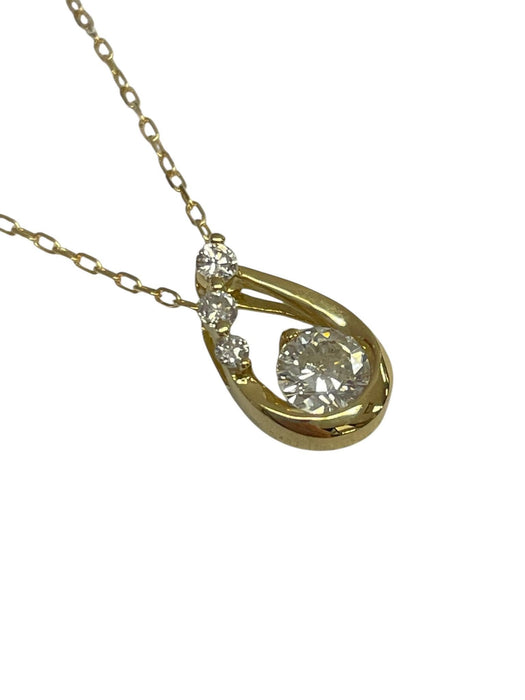 NO BRAND Teardrop Diamond NEcklace