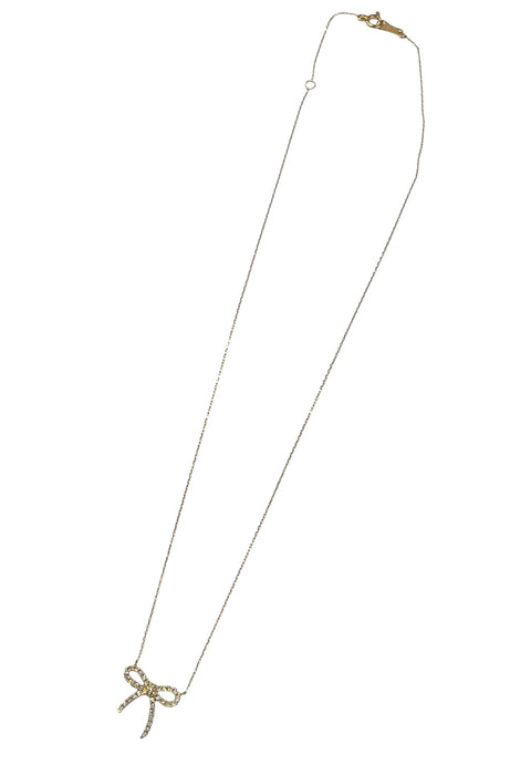 NO BRAND Bow Diamond Necklace