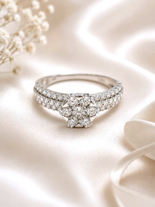 NO BRAND Cluster Diamond Ring