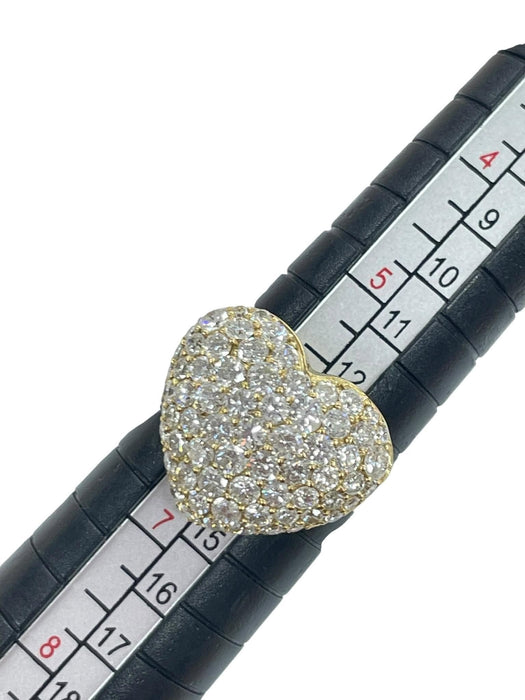NO BRAND Heart Cluster Diamond Ring