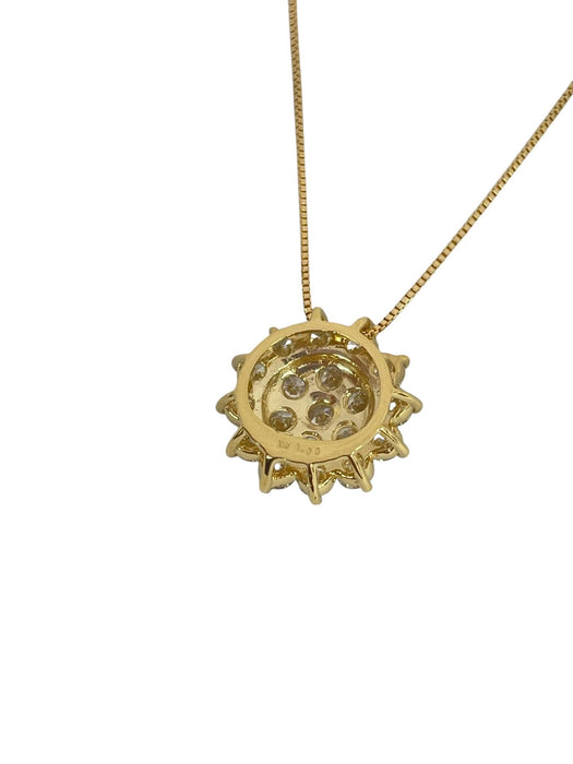 NO BRAND Rositas Cluster Diamond Necklace