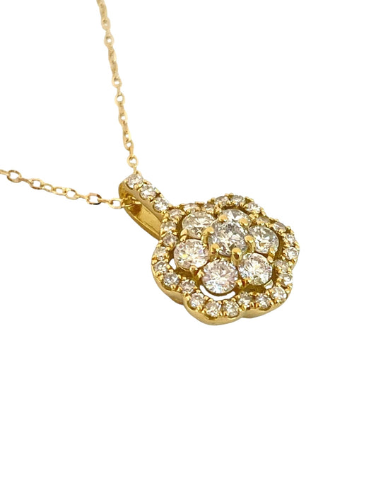 NO BRAND Rositas Cluster Diamond Necklace