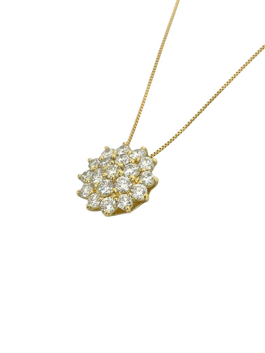 NO BRAND Rositas Cluster Diamond Necklace