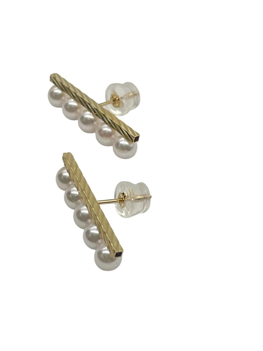 NO BRAND 5P Akoya Pearl Stud Earrings
