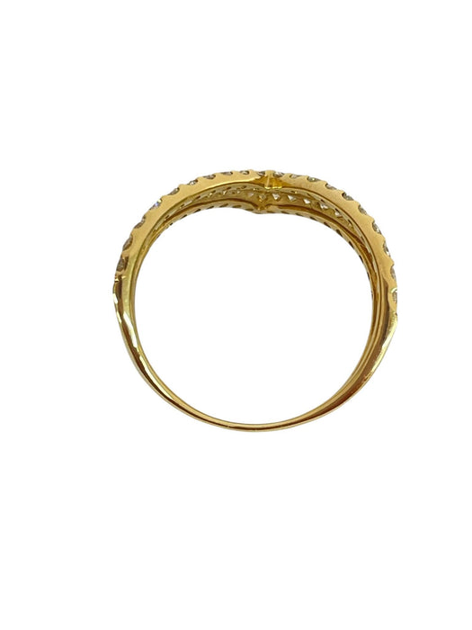 NO BRAND V Cluster Diamond Ring