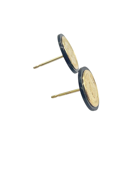 NO BRAND Queen Elizabeth Coin Stud Earrings