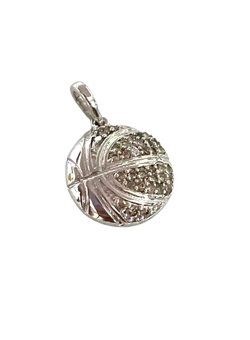 NO BRAND Basketball Diamond Top Pendant