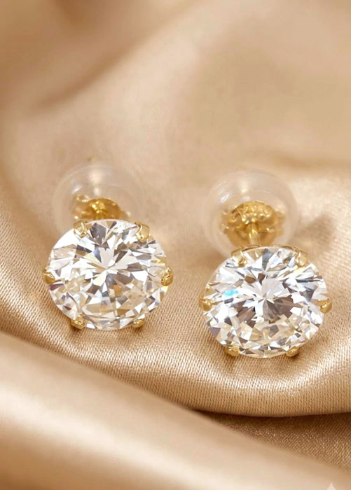 NO BRAND Diamond Stud Earrings