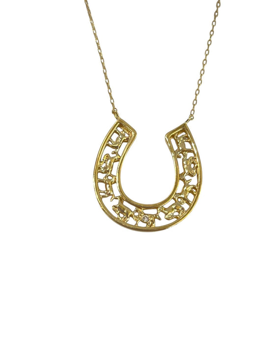 NO BRAND Horseshoe Gold Necklace