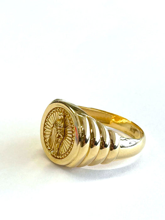NO BRAND Mother Mary Gold Ring