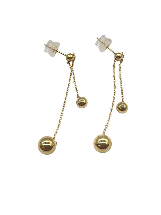 NO BRAND Round Ball Drop Earrings