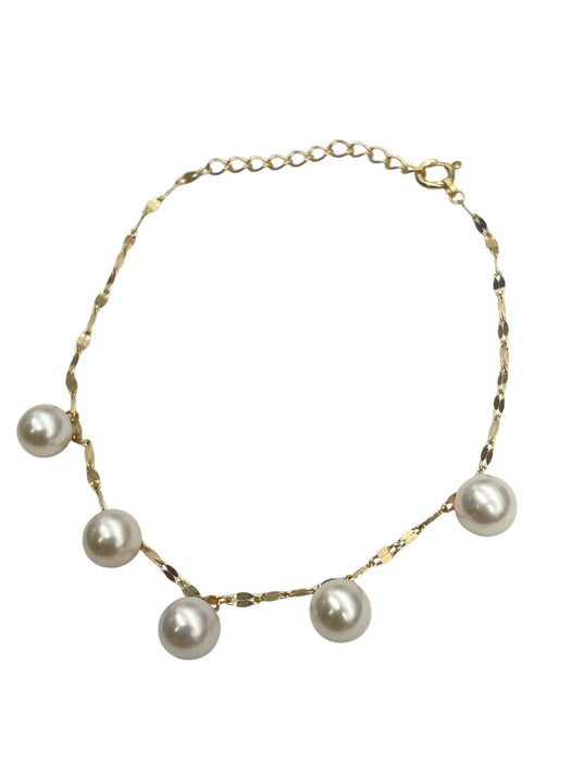 NO BRAND Akoya Pearl Station Bracelet