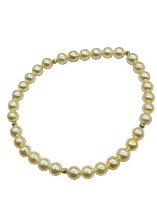 NO BRAND Akoya Pearl Golden Strand Bracelet