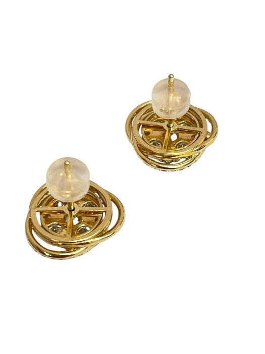 NO BRAND Lady Boss Diamond Stud Earrings