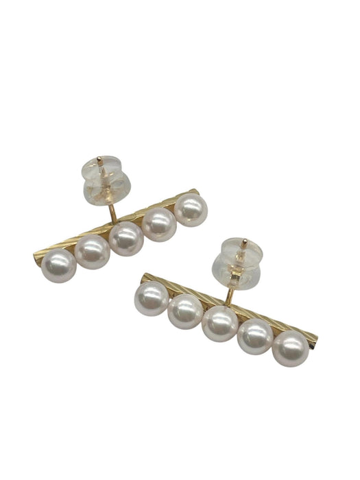 NO BRAND 5P Akoya Pearl Stud Earrings