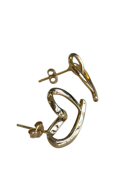 NO BRAND Open Heart Stud Earrings