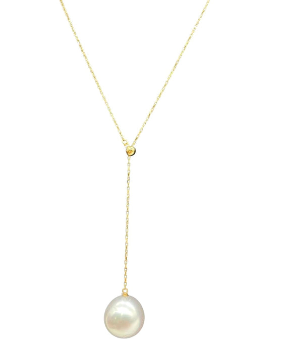 NO BRAND Akoya Pearl Drop Necklace