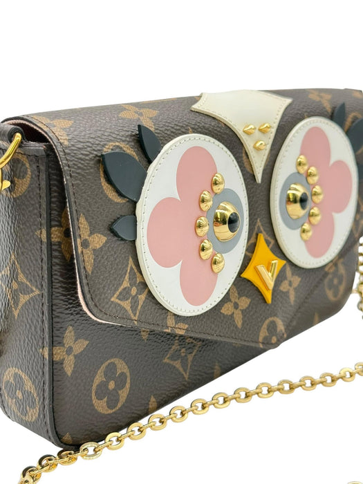 LOUIS VUITTON Pochette Felicie Monogram Chain Sling Bag