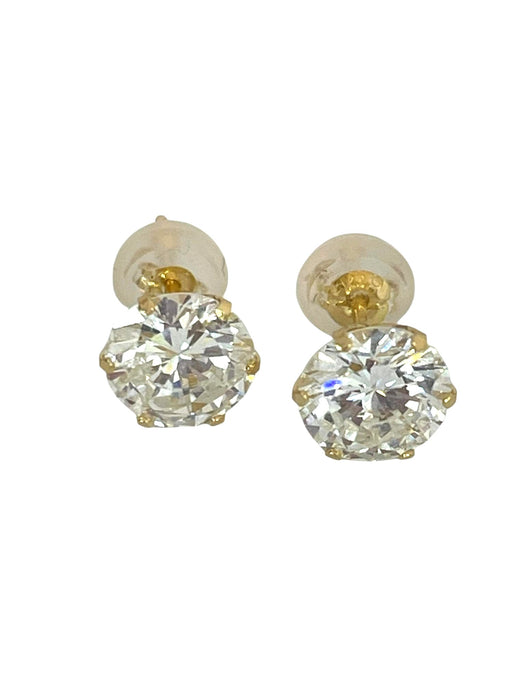 NO BRAND Diamond Stud Earrings