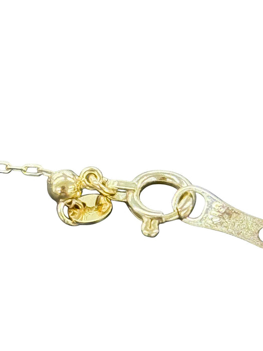 NO BRAND Cross Two-Tone Diamond Necklace