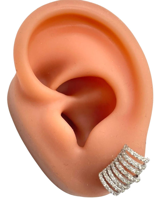 NO BRAND Crawler Diamond Stud Earrings