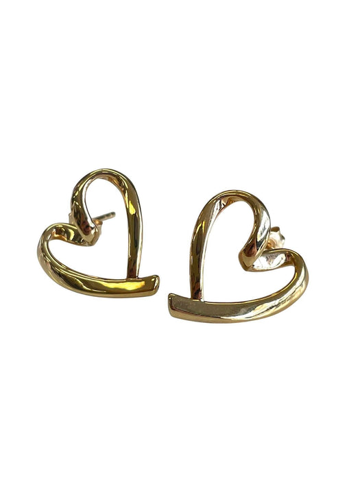 NO BRAND Open Heart Stud Earrings