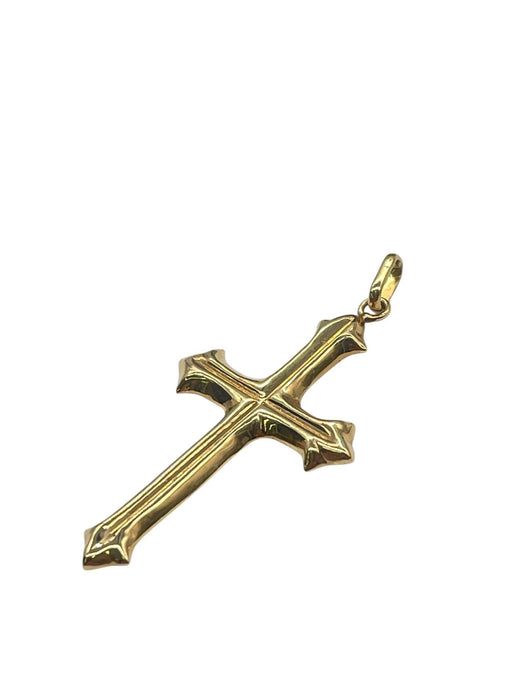 NO BRAND Cross Gold Top Pendant