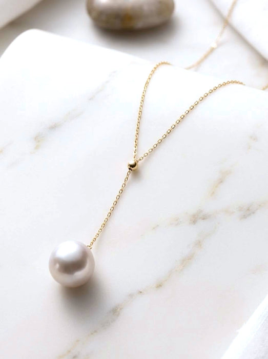 NO BRAND Akoya Pearl Drop Necklace