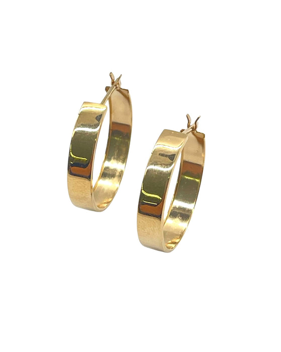 NO BRAND Gold Hoop Earrings