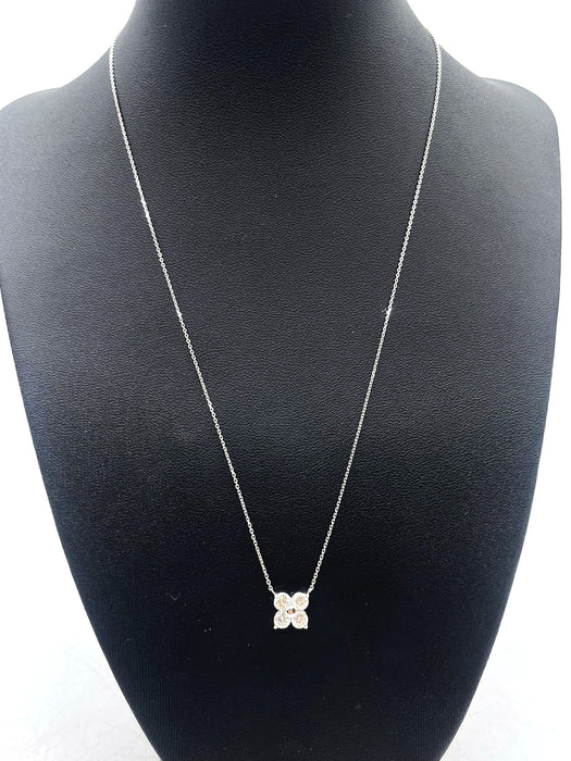 NO BRAND Clover Diamond Necklace