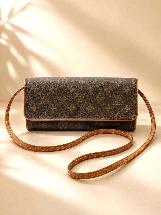 LOUIS VUITTON Twin Pochette GM Monogram Shoulder Bag