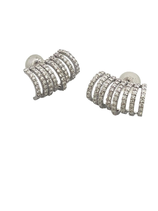 NO BRAND Crawler Diamond Stud Earrings