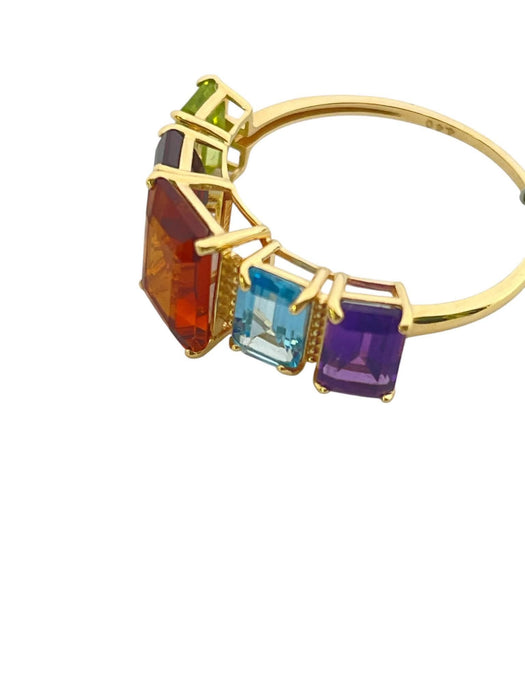 NO BRAND Multicolor Stone Ring