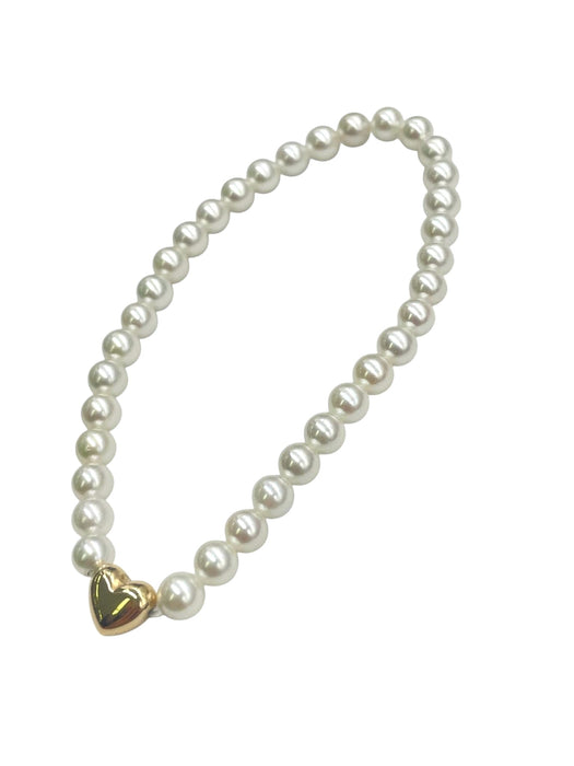 NO BRAND Akoya Heart Strand Bracelet