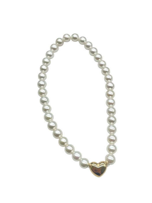 NO BRAND Akoya Heart Strand Bracelet