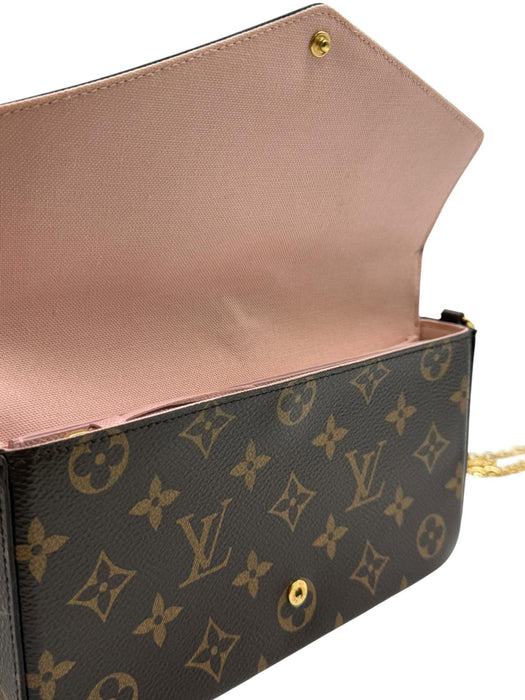 LOUIS VUITTON Pochette Felicie Monogram Chain Sling Bag