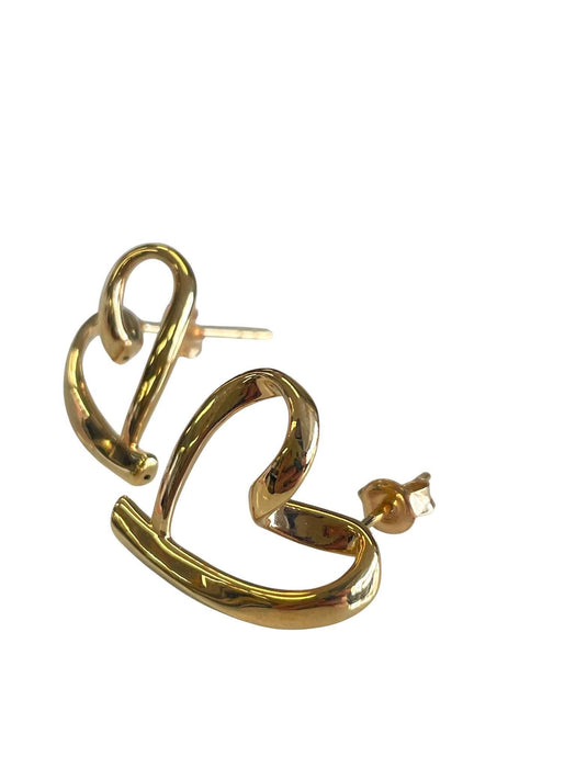 NO BRAND Open Heart Stud Earrings